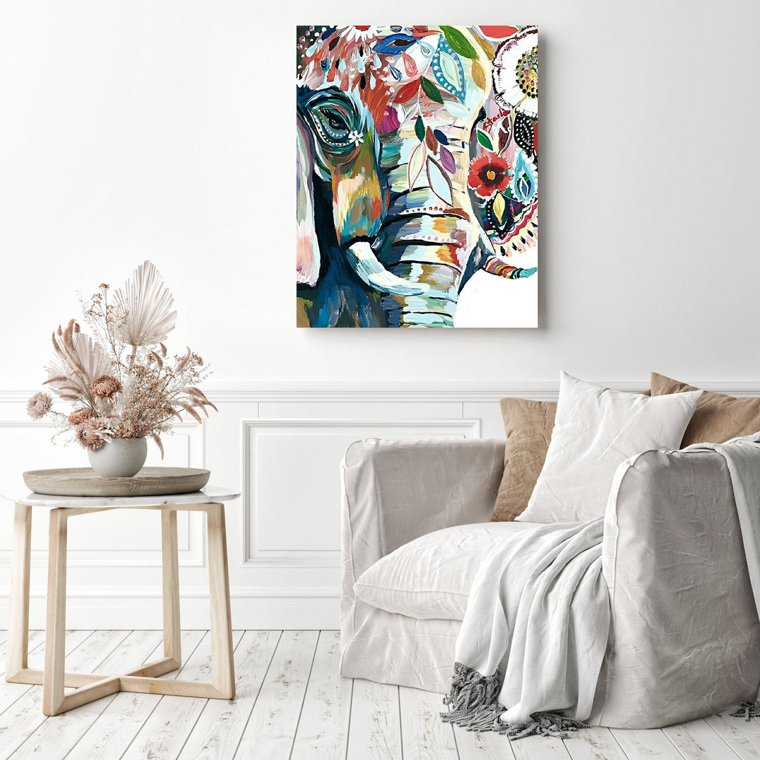 Colorful Abstract Elephant | Diamond Painting