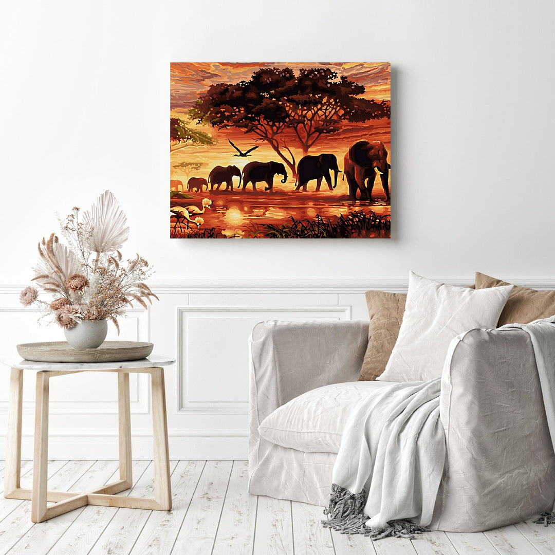 A Club of Elephants | Diamond Painting