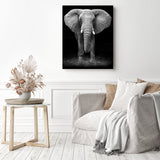 African Elephant | Diamond Painting Displayed as Home Decor