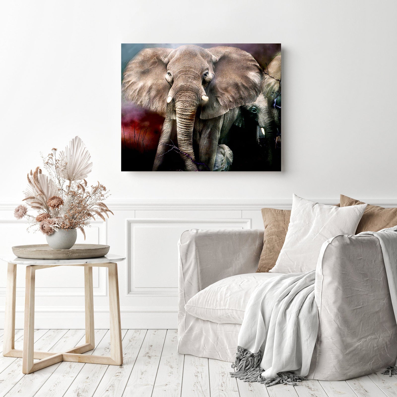 Africa Protection | Diamond Painting Displayed as Home Decor