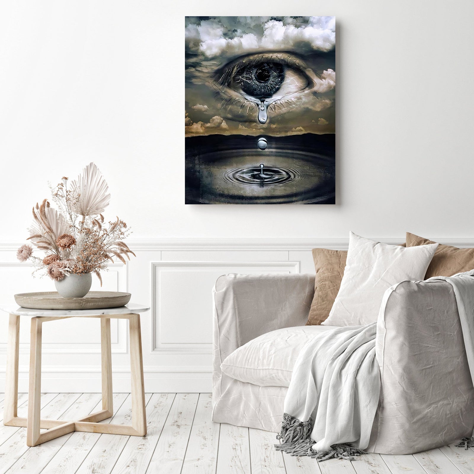 Tears | Diamond Painting Displayed as Home Decor