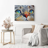 Eyes | Diamond Painting Displayed as Home Decor