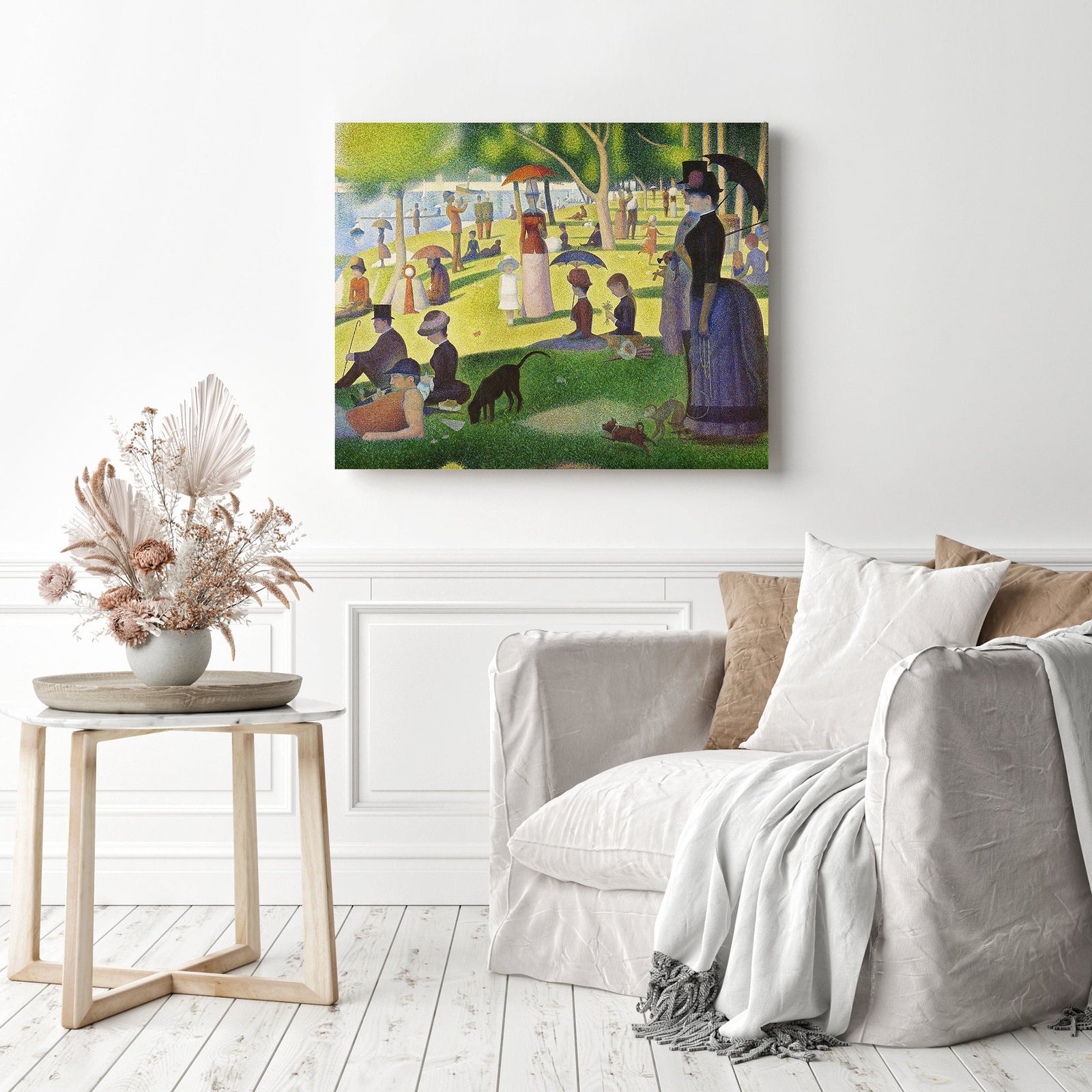 A Sunday on La Grande Jatte | Diamond Painting Displayed as Home Decor