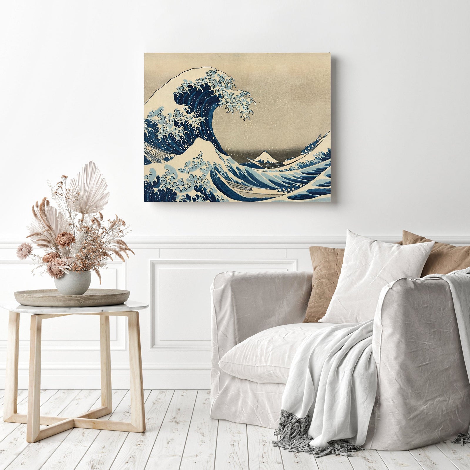 Under the Wave off Kanagawa | Diamond Painting Displayed as Home Decor