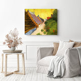 Farmhouses in Saintes Maries - Vincent Van Gogh | Diamond Painting Displayed as Home Decor