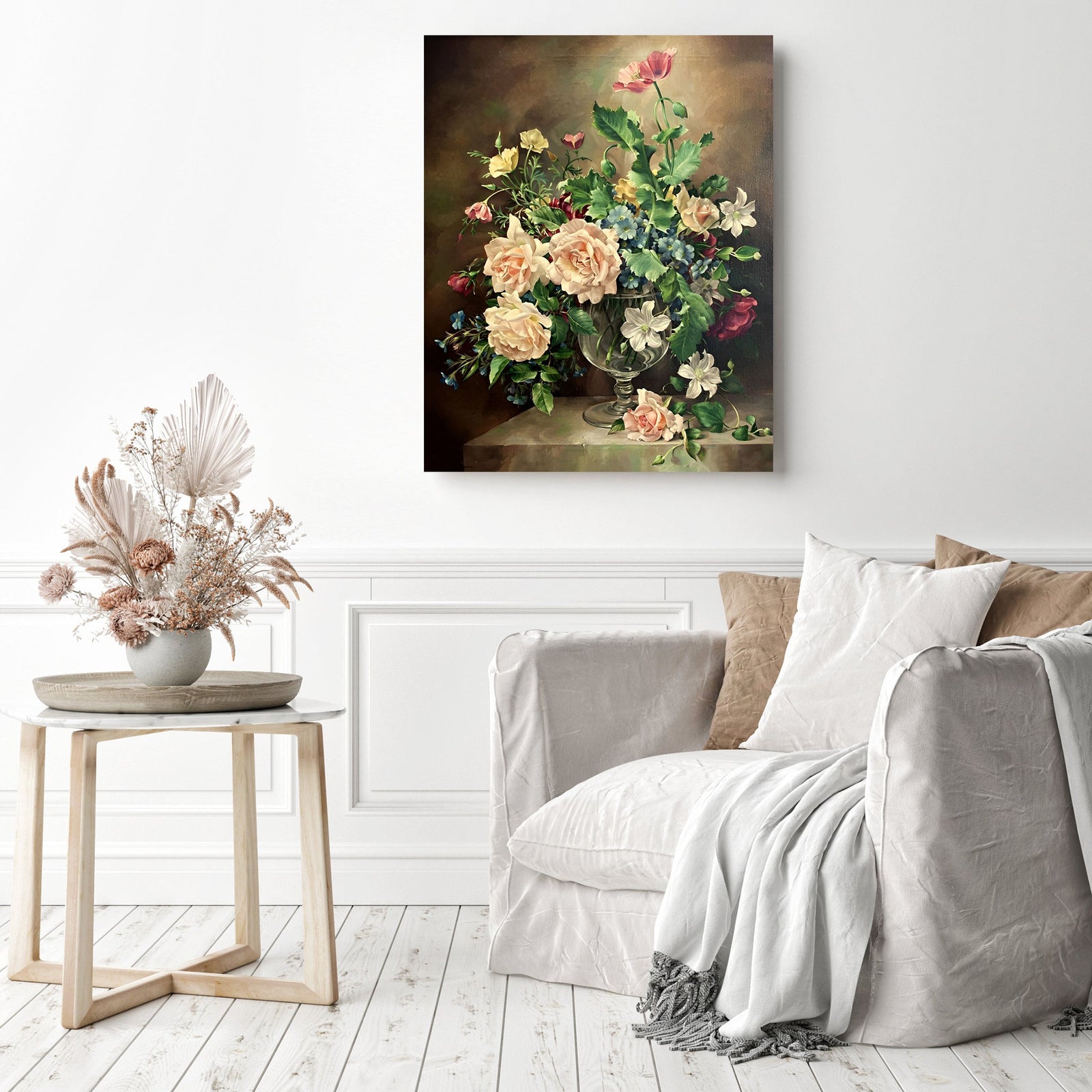 Harold Clayton Flower | Diamond Painting Displayed as Home Decor