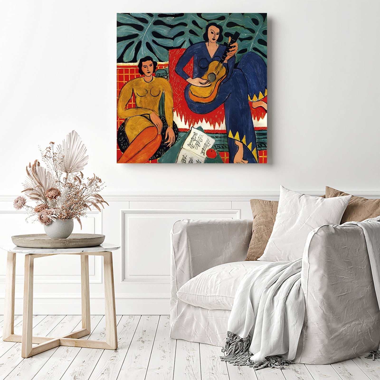 The Music (La Musique) | Diamond Painting Displayed as Home Decor