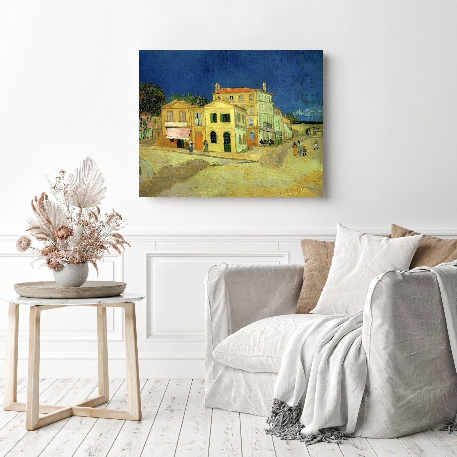 The Yellow House - Vincent van Gogh | Diamond Painting Displayed as Home Decor