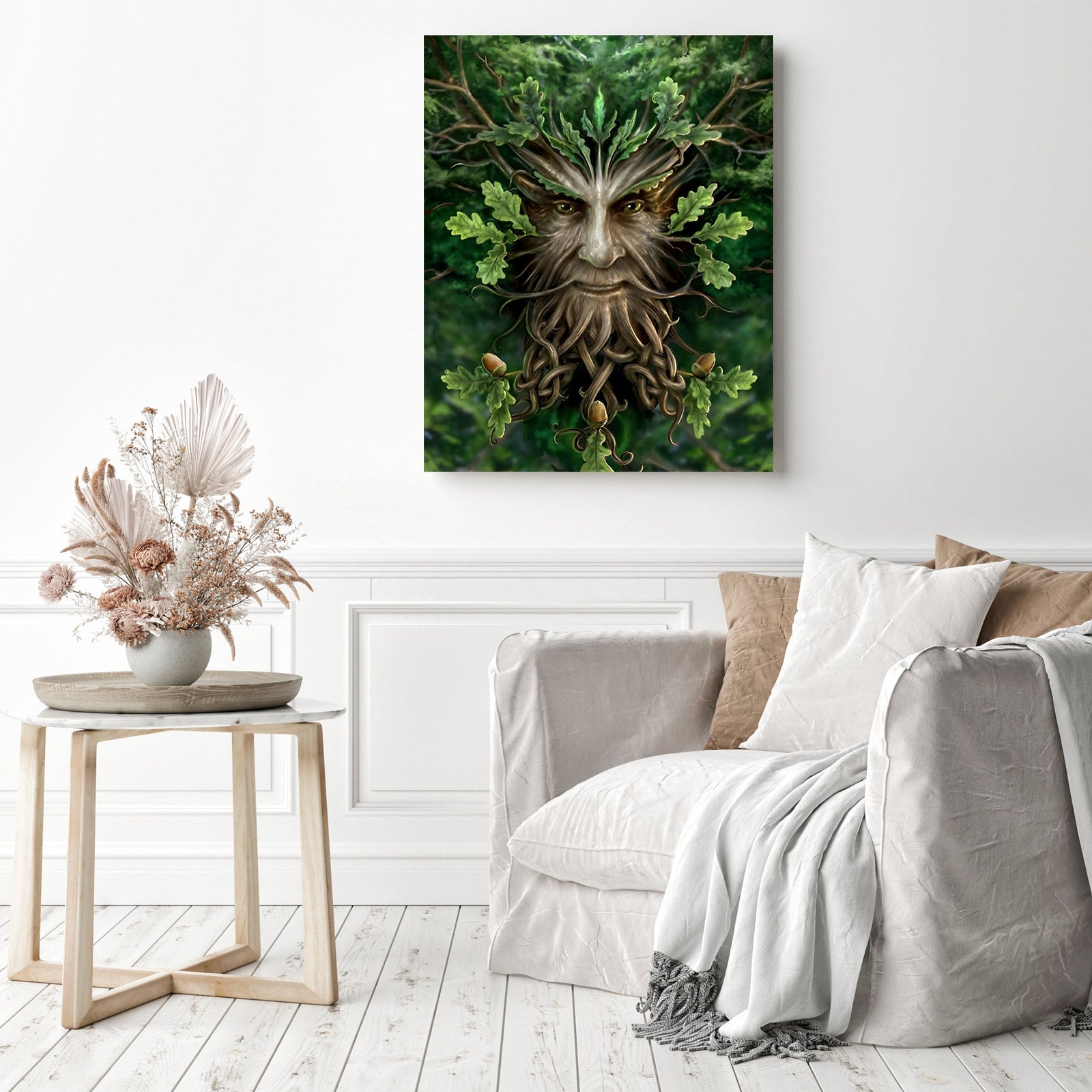 Cartoon Tree Elf | Diamond Painting Displayed as Home Decor