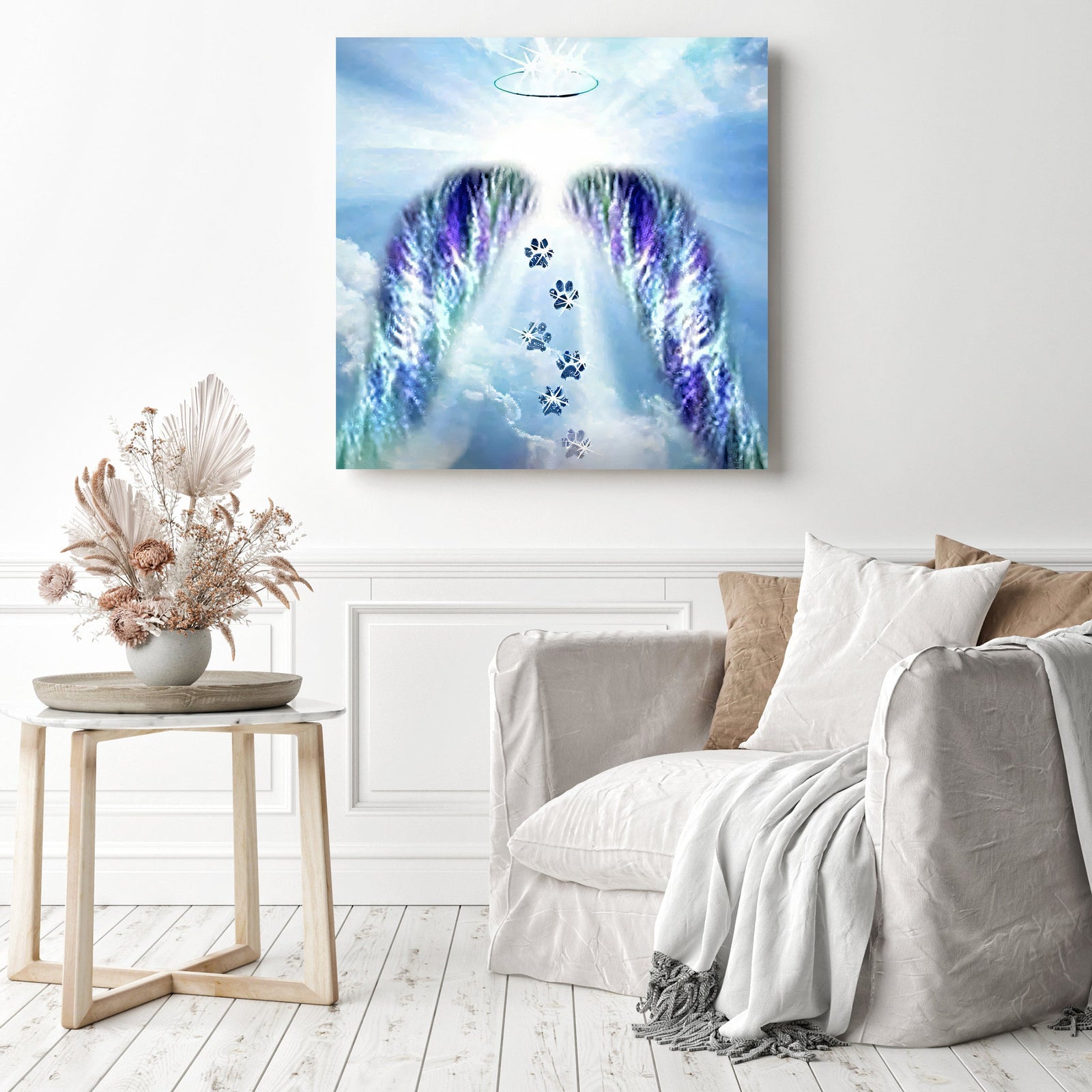 Angel Wings | Diamond Painting Displayed as Home Decor