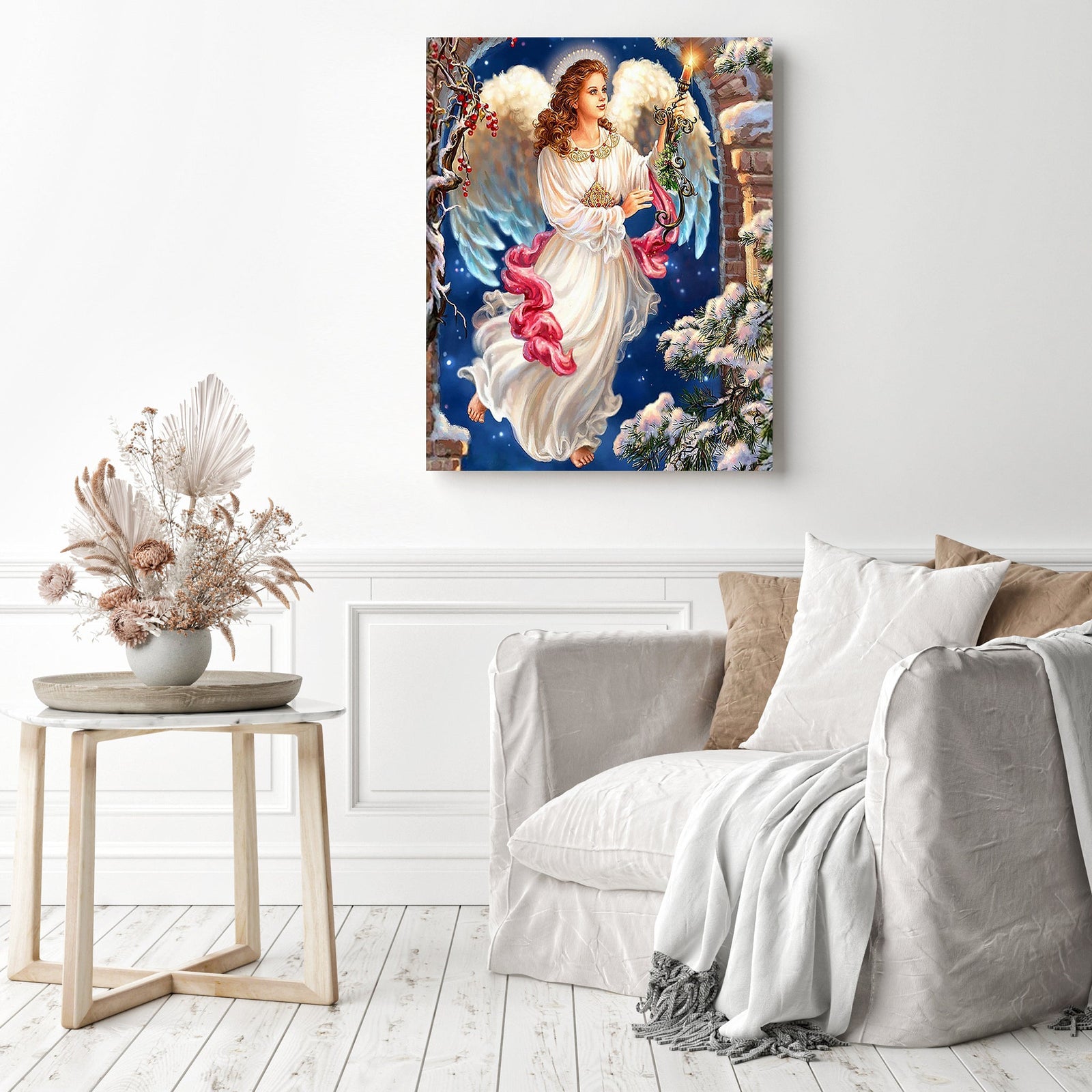 Angel | Diamond Painting Displayed as Home Decor