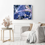 Beautiful Angel | Diamond Painting Displayed as Home Decor