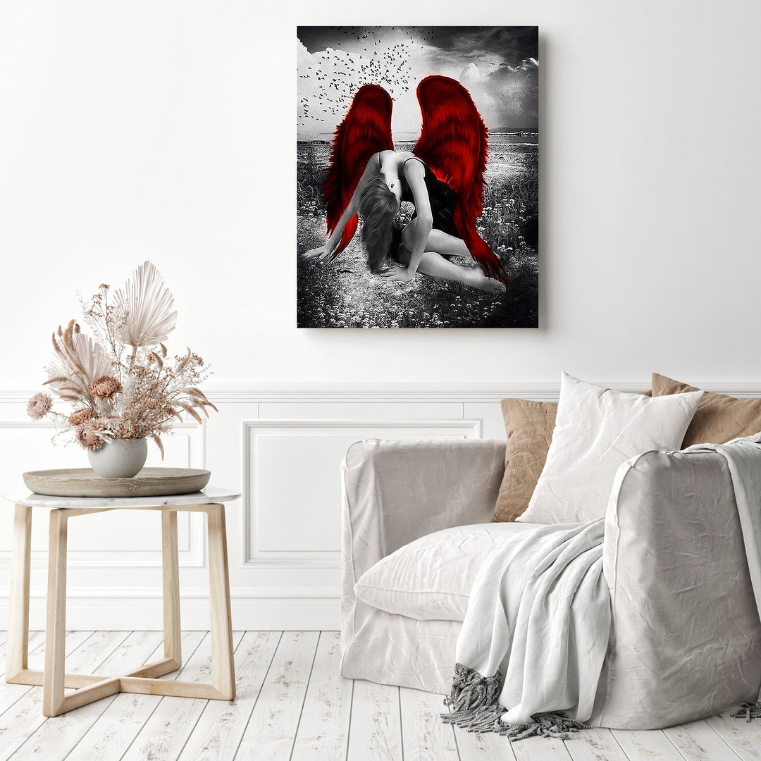 Red Wings Angel | Diamond Painting