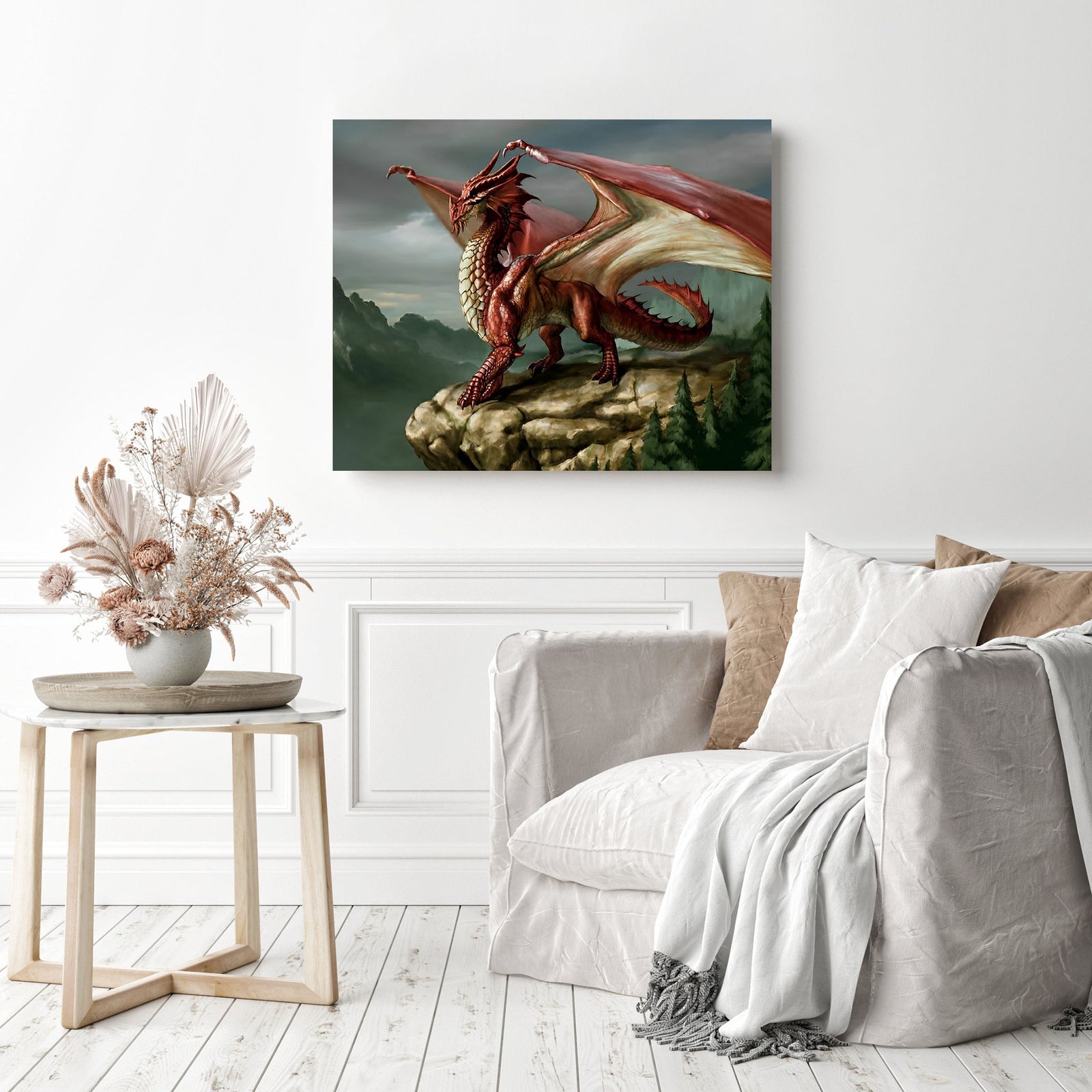 Surveying the Land | Diamond Painting Displayed as Home Decor