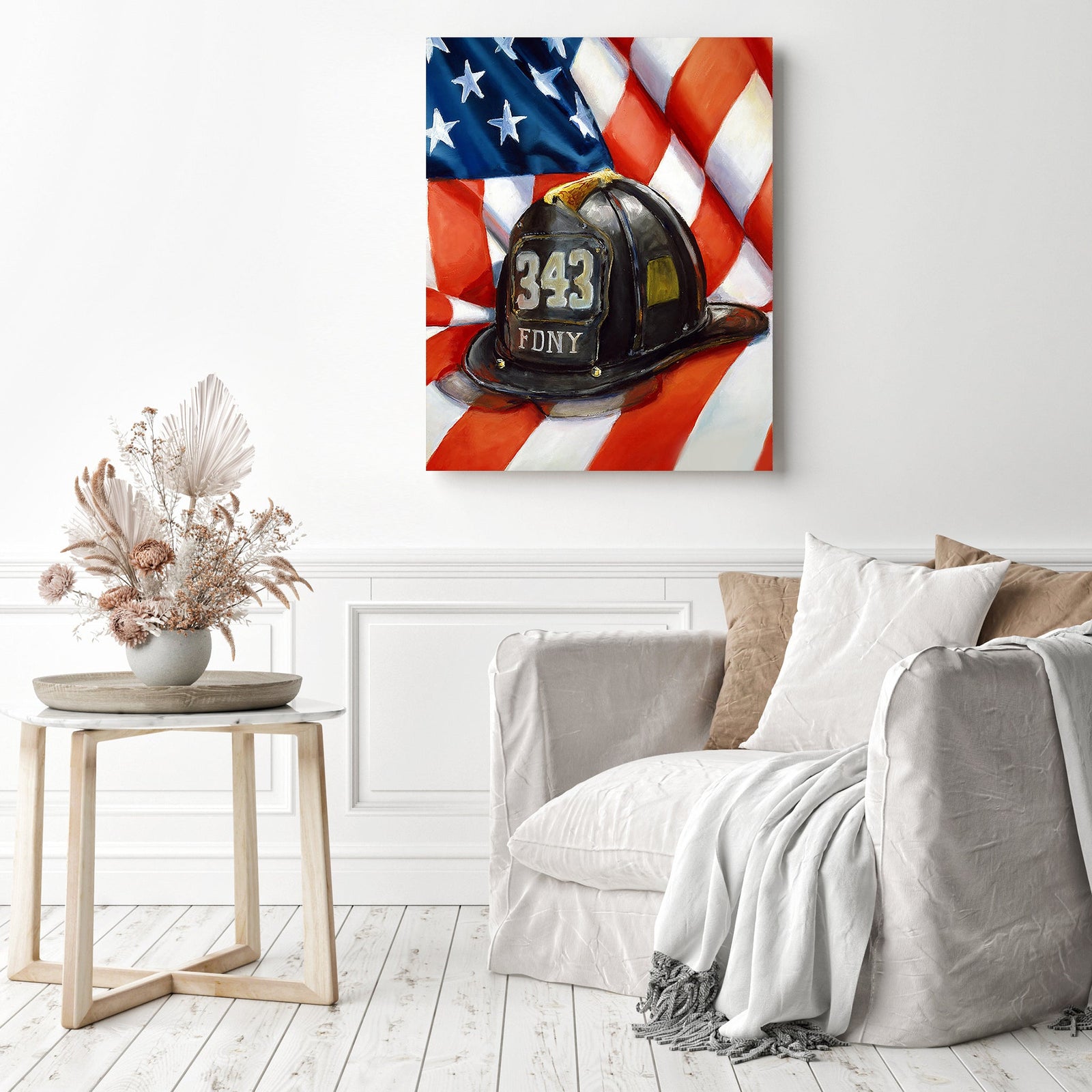 FDNY | Diamond Painting Displayed as Home Decor