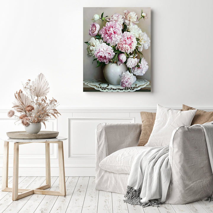 Pink Flowers | Diamond Painting