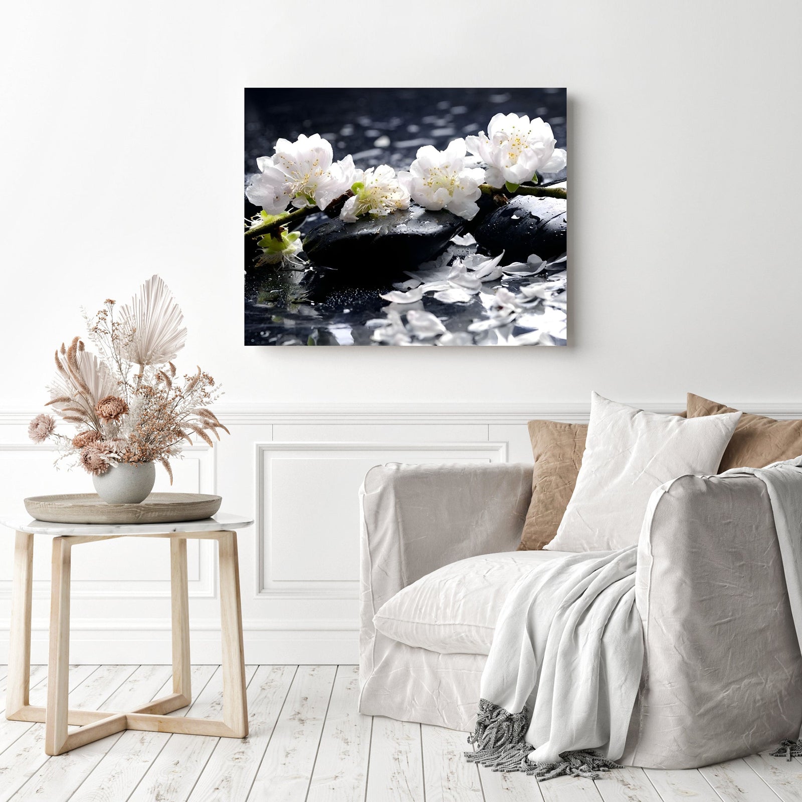 Spa Flowers | Diamond Painting Displayed as Home Decor