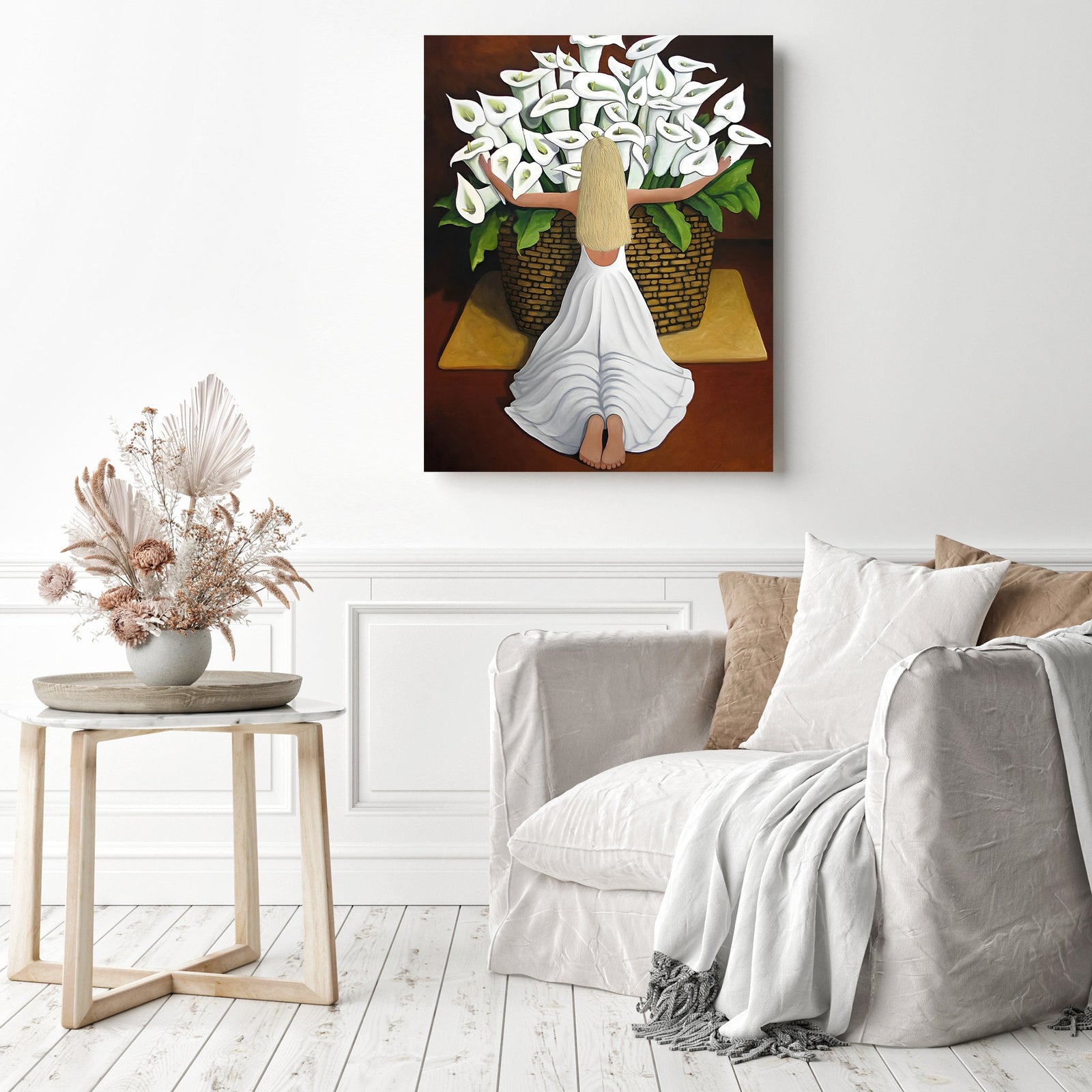 Lilies - Bailey Rae | Diamond Painting Displayed as Home Decor