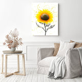 Sunflower Celebration | Diamond Painting Displayed as Home Decor