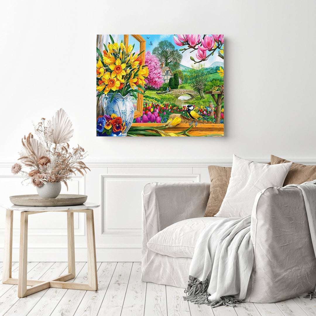 Flowers in spring | Diamond Painting