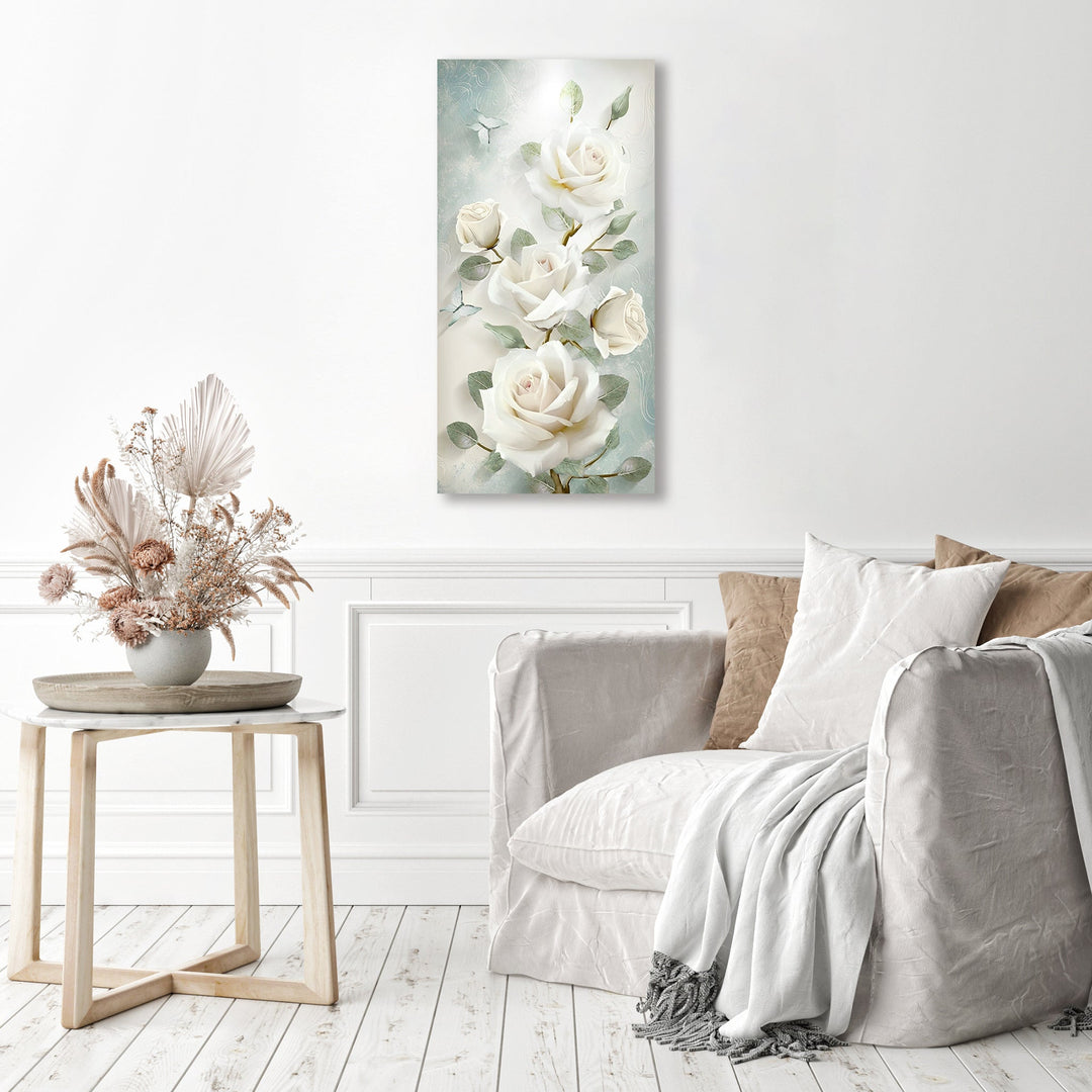 White Rose Flowers | Diamond Painting