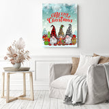 Christmas Gnome | Diamond Painting Displayed as Home Decor