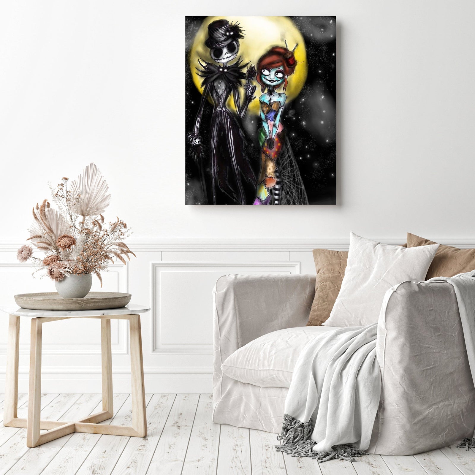 Halloween Romance | Diamond Painting Displayed as Home Decor