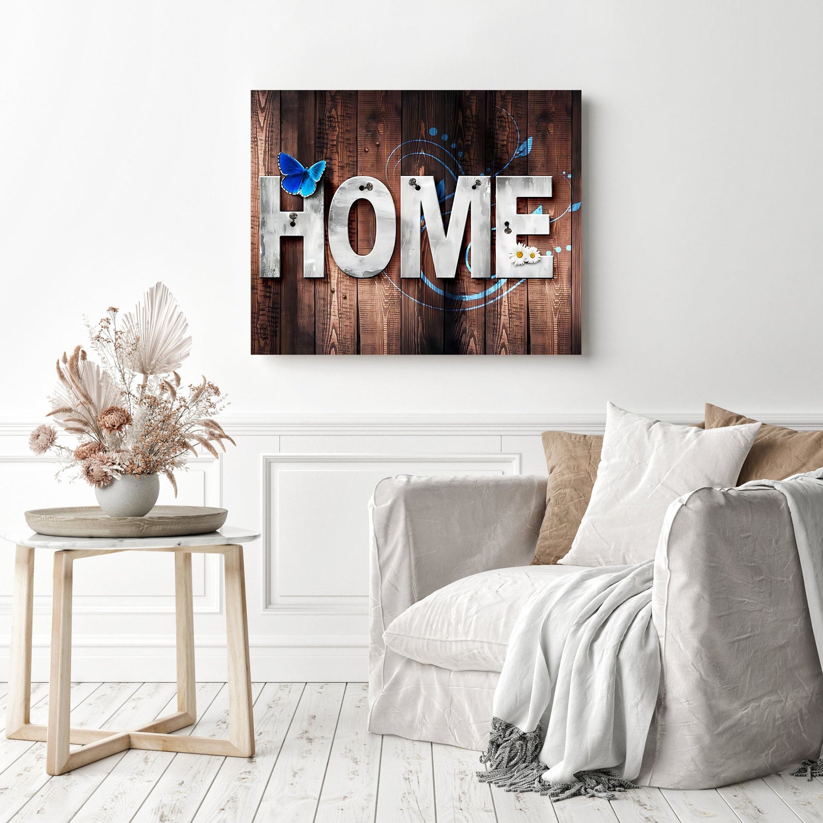 Rustic Home | Diamond Painting Displayed as Home Decor