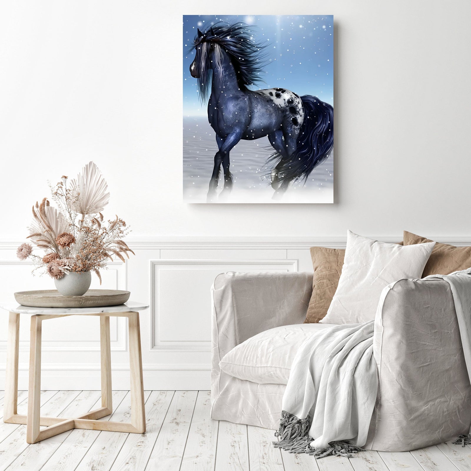 Fantasy Equine | Diamond Painting Displayed as Home Decor