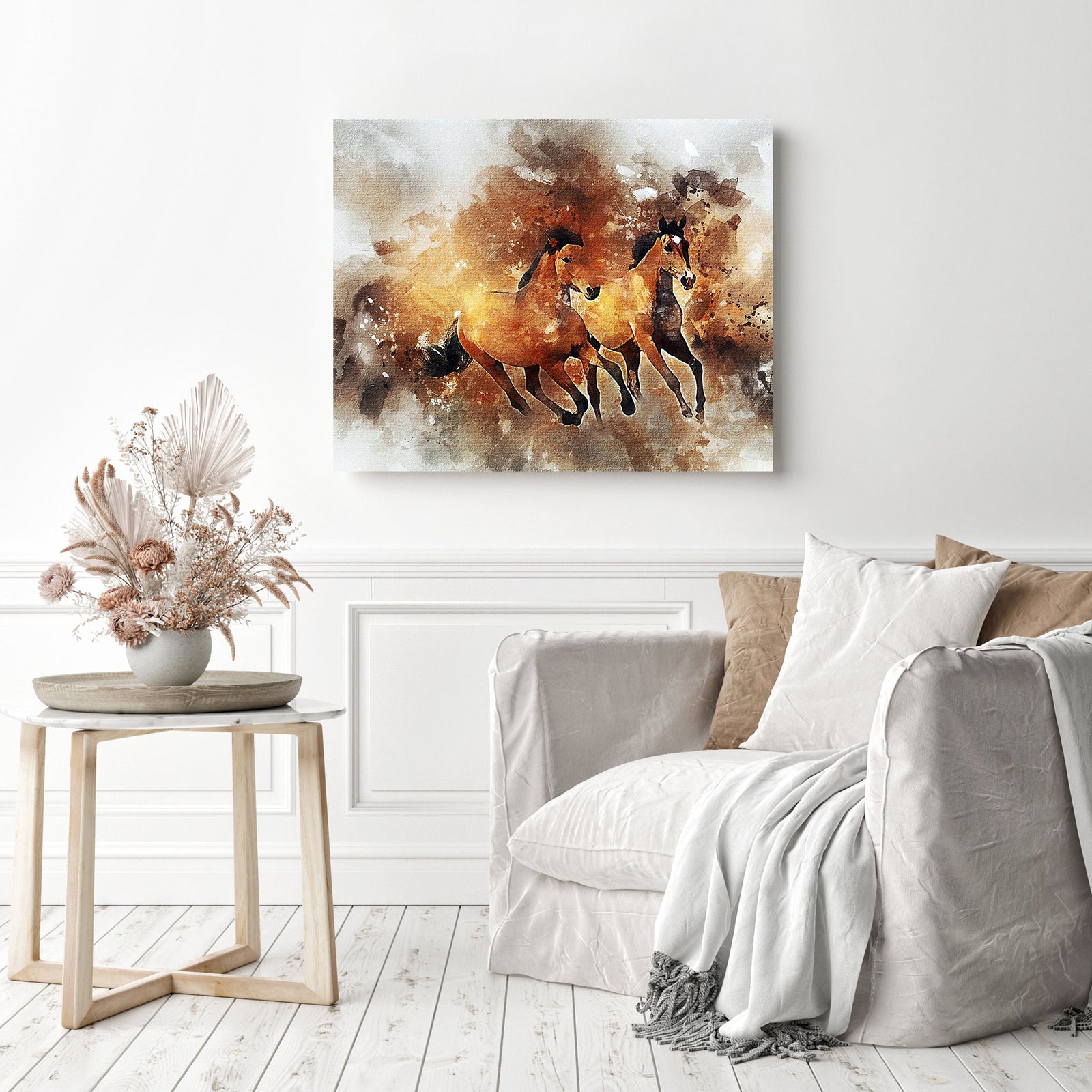 Equine Freedom | Diamond Painting Displayed as Home Decor