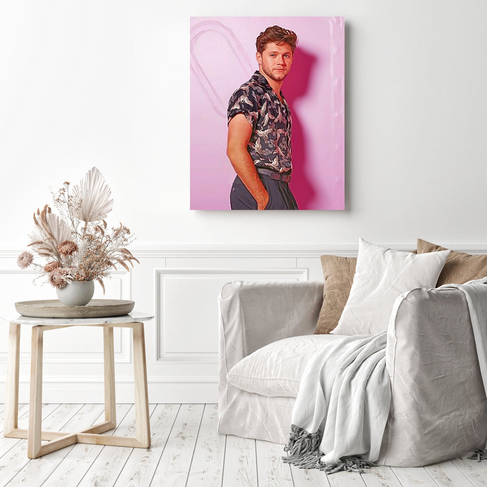 Handsome Niall Horan | Diamond Painting Displayed as Home Decor