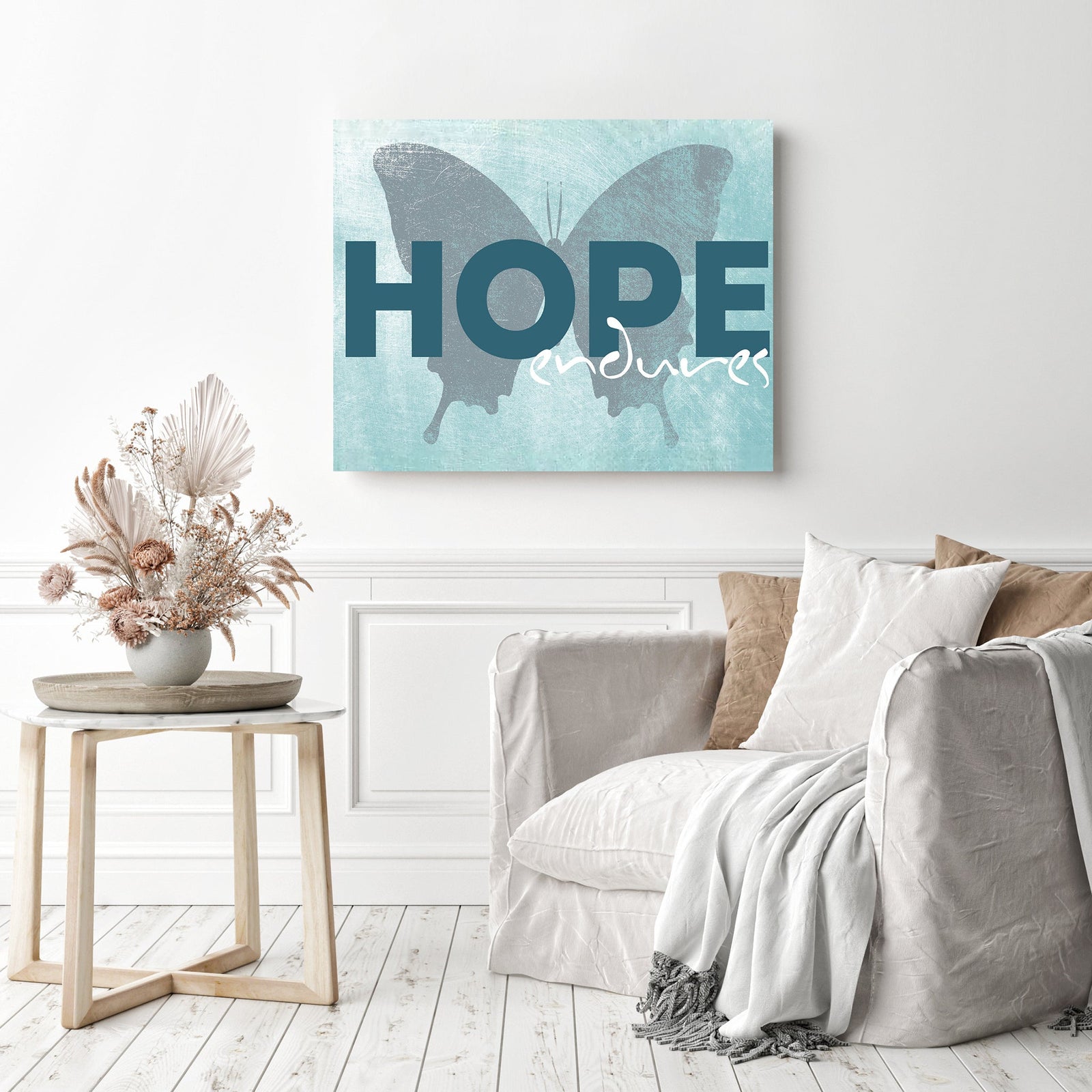 Hope Endures | Diamond Painting Displayed as Home Decor