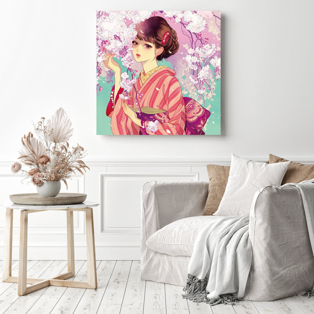 Geisha Cherry Blossom | Diamond Painting