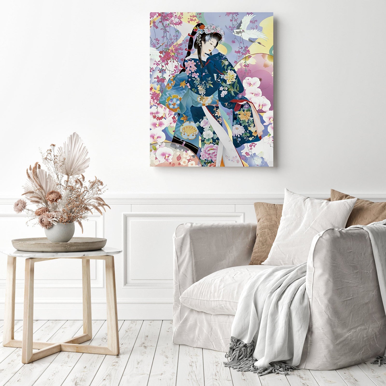 Pat Morita Kimono | Diamond Painting Displayed as Home Decor