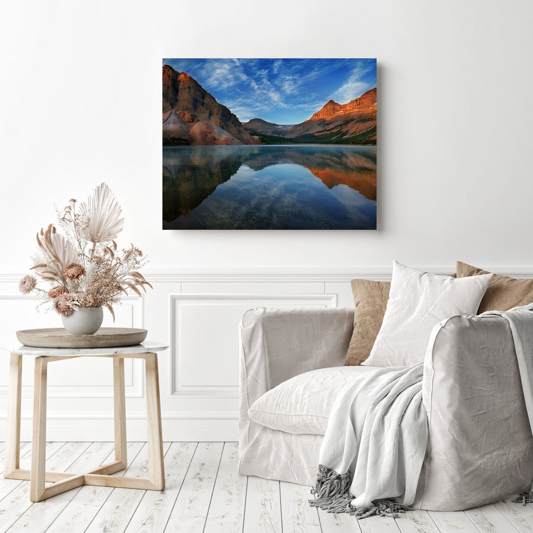 Bow Lake and Reflection in Morning | Diamond Painting