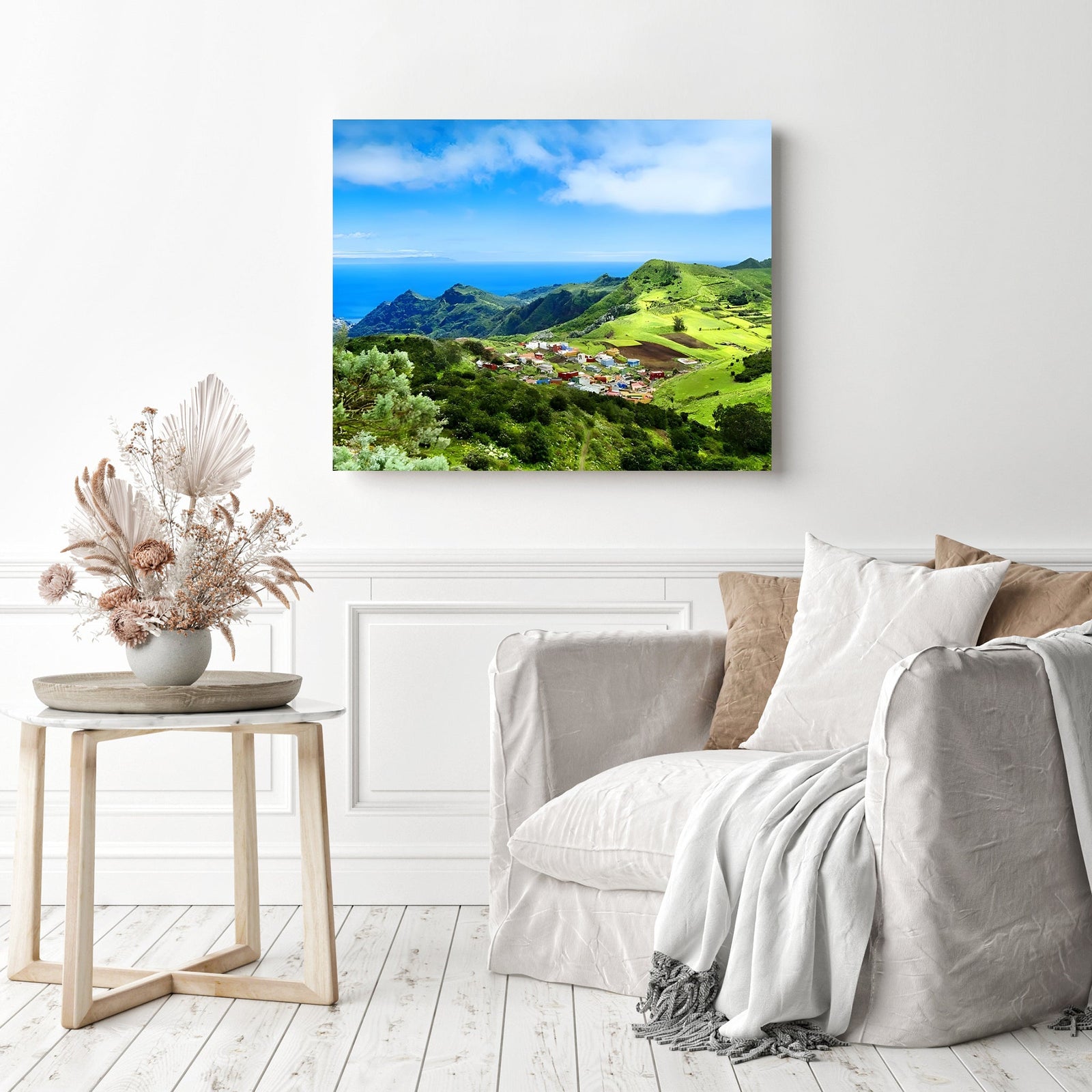 Canary Island | Diamond Painting Displayed as Home Decor