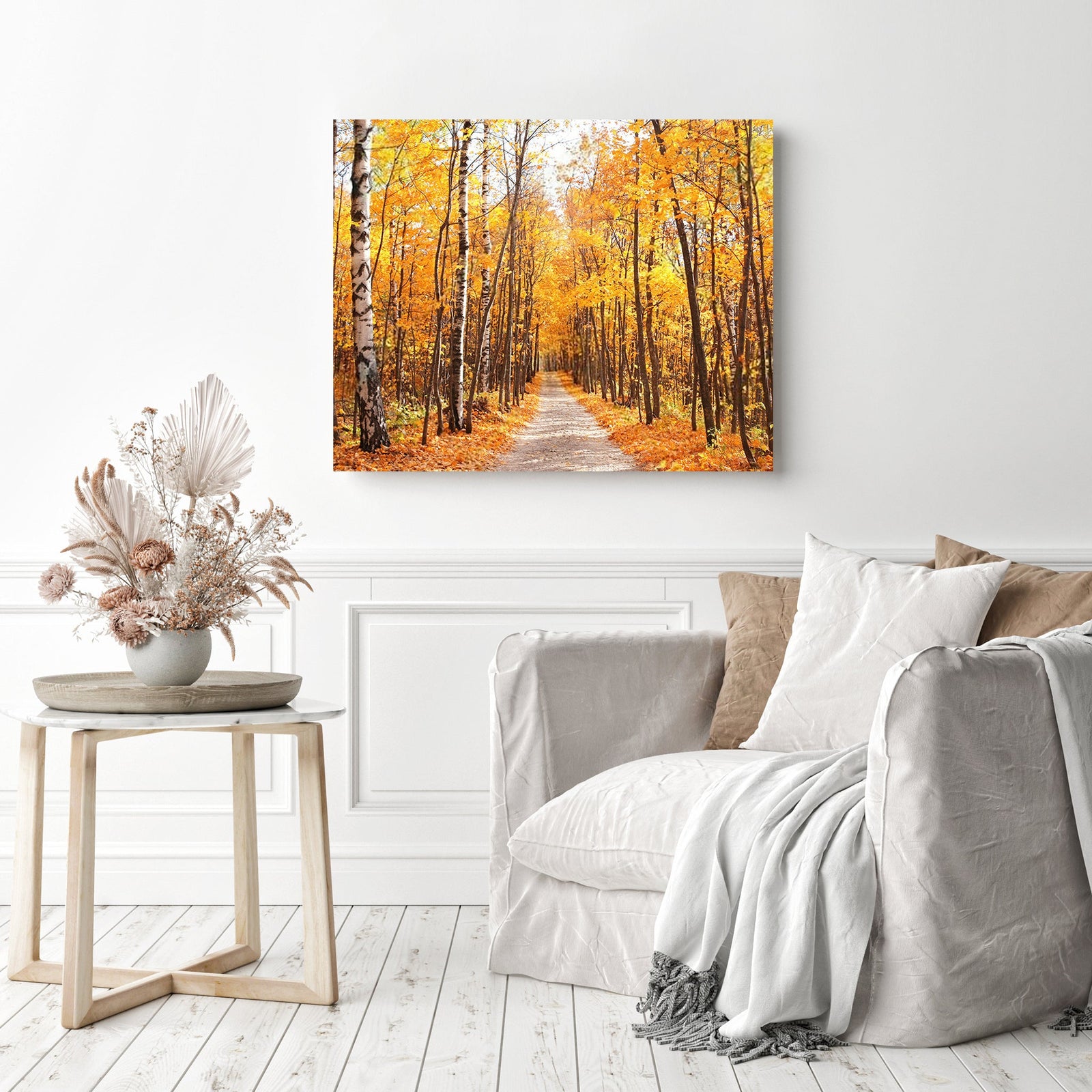 Forest Trail | Diamond Painting Displayed as Home Decor