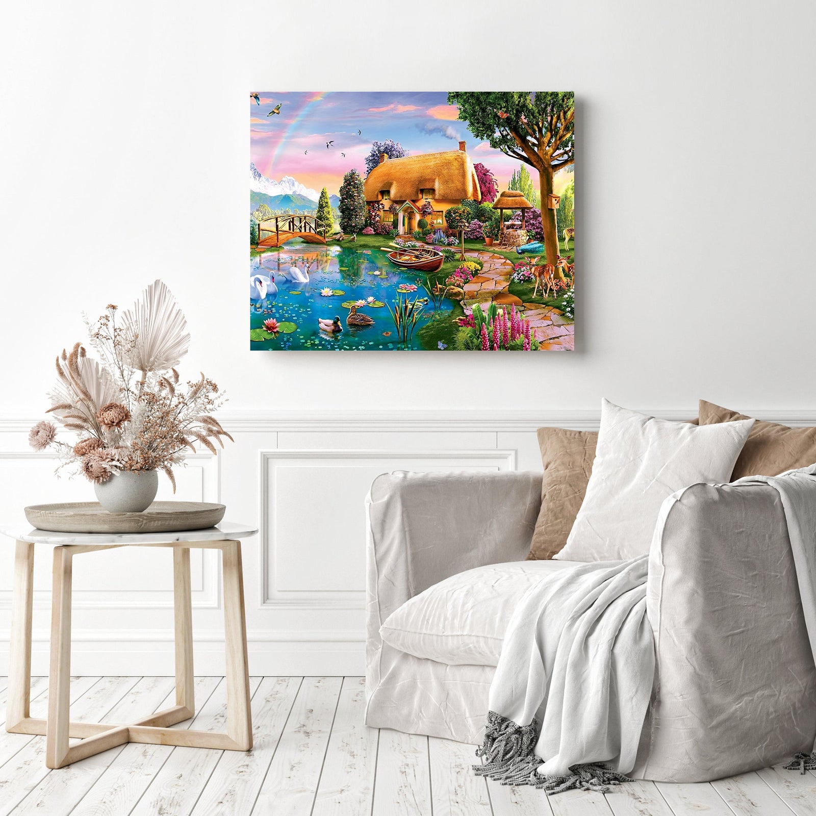 Spring Landscapes | Diamond Painting Displayed as Home Decor