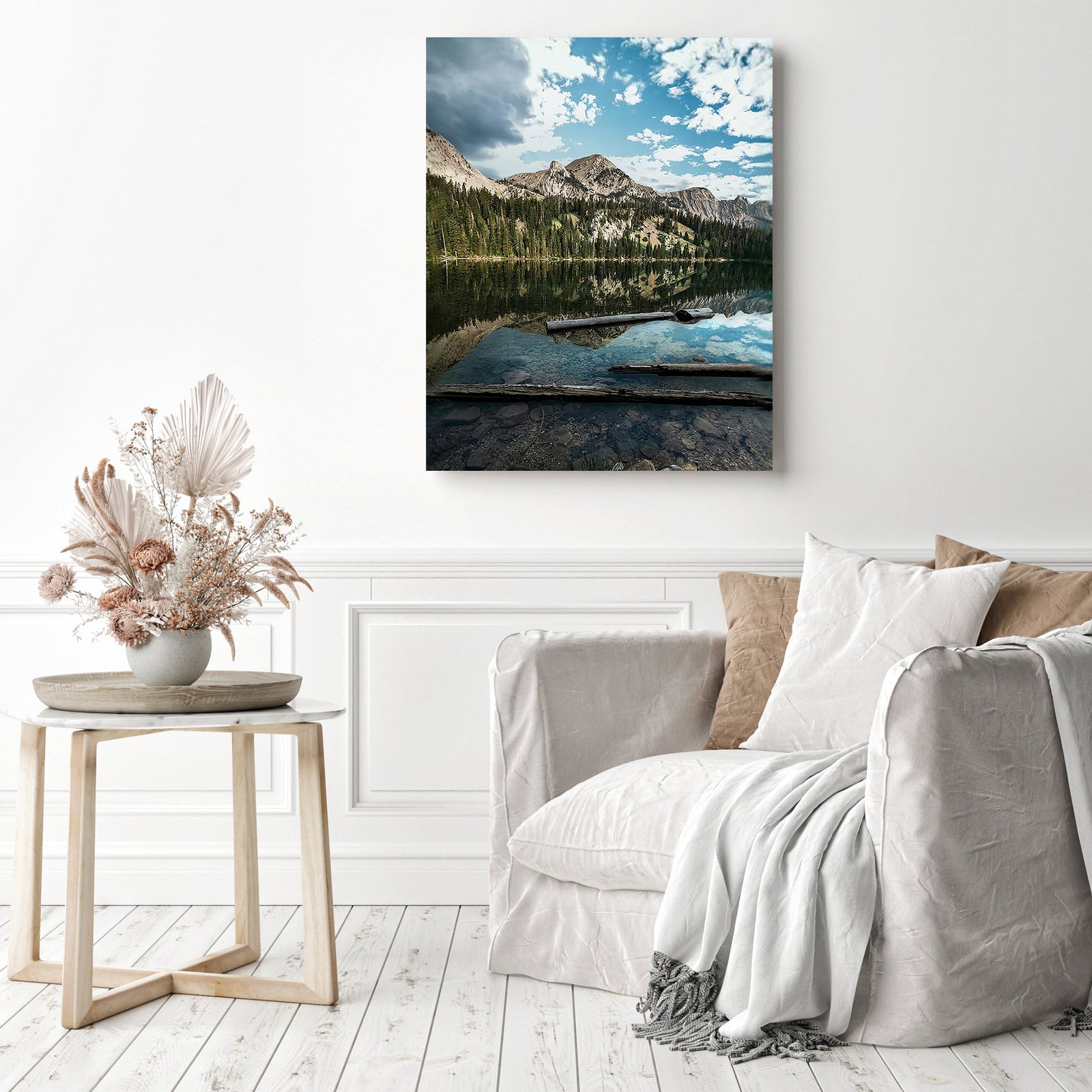 Fairy Lake Reflection | Diamond Painting Displayed as Home Decor