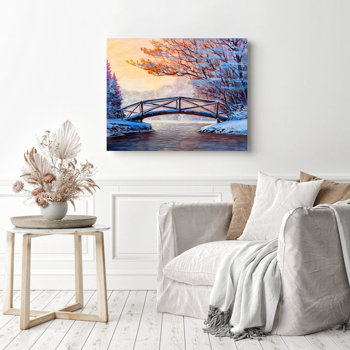 Snow Covered Bridge | Diamond Painting