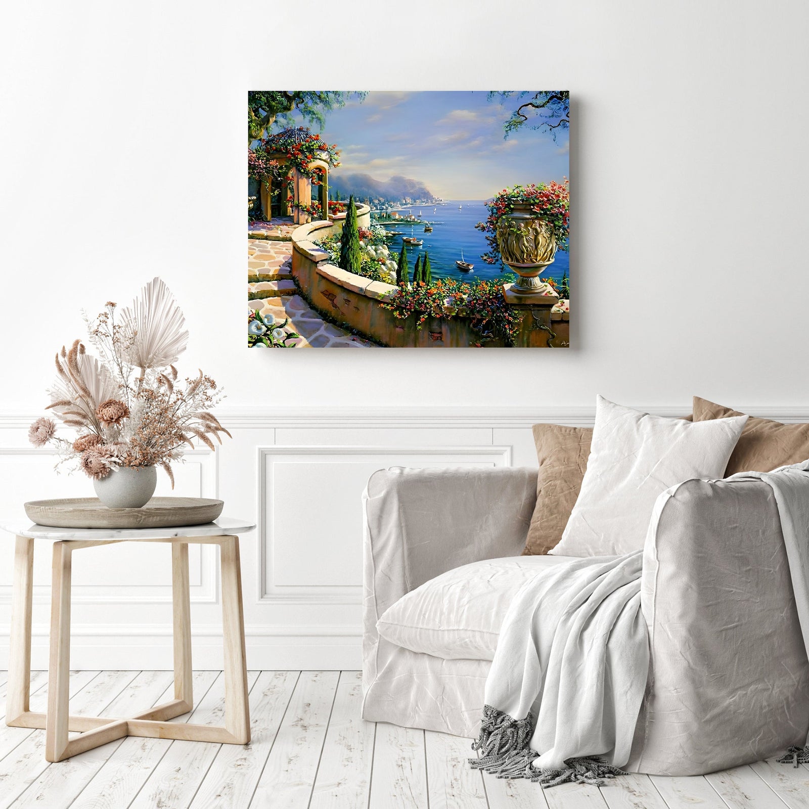 A Path to the Garden | Diamond Painting Displayed as Home Decor