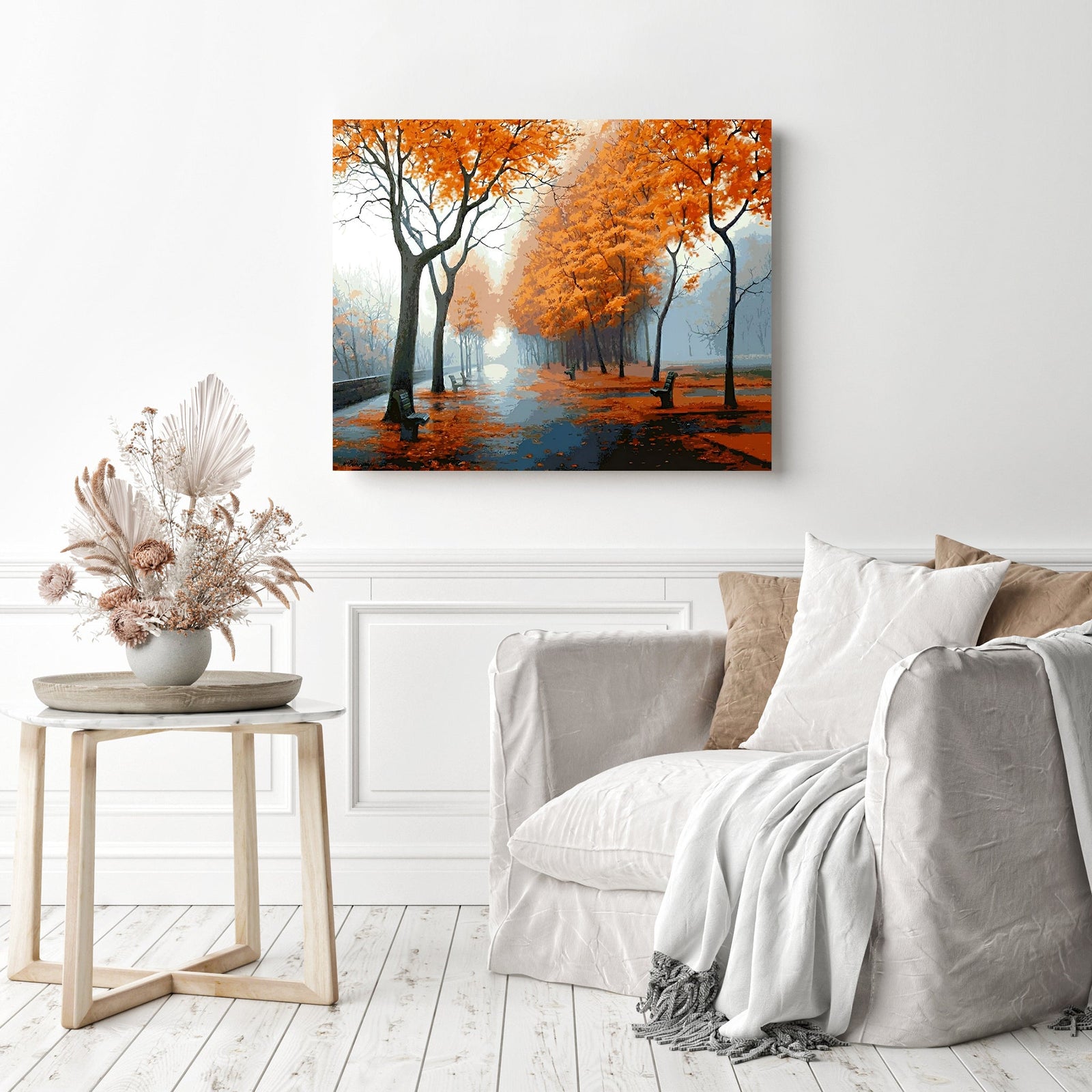 A Beautiful Path | Diamond Painting Displayed as Home Decor