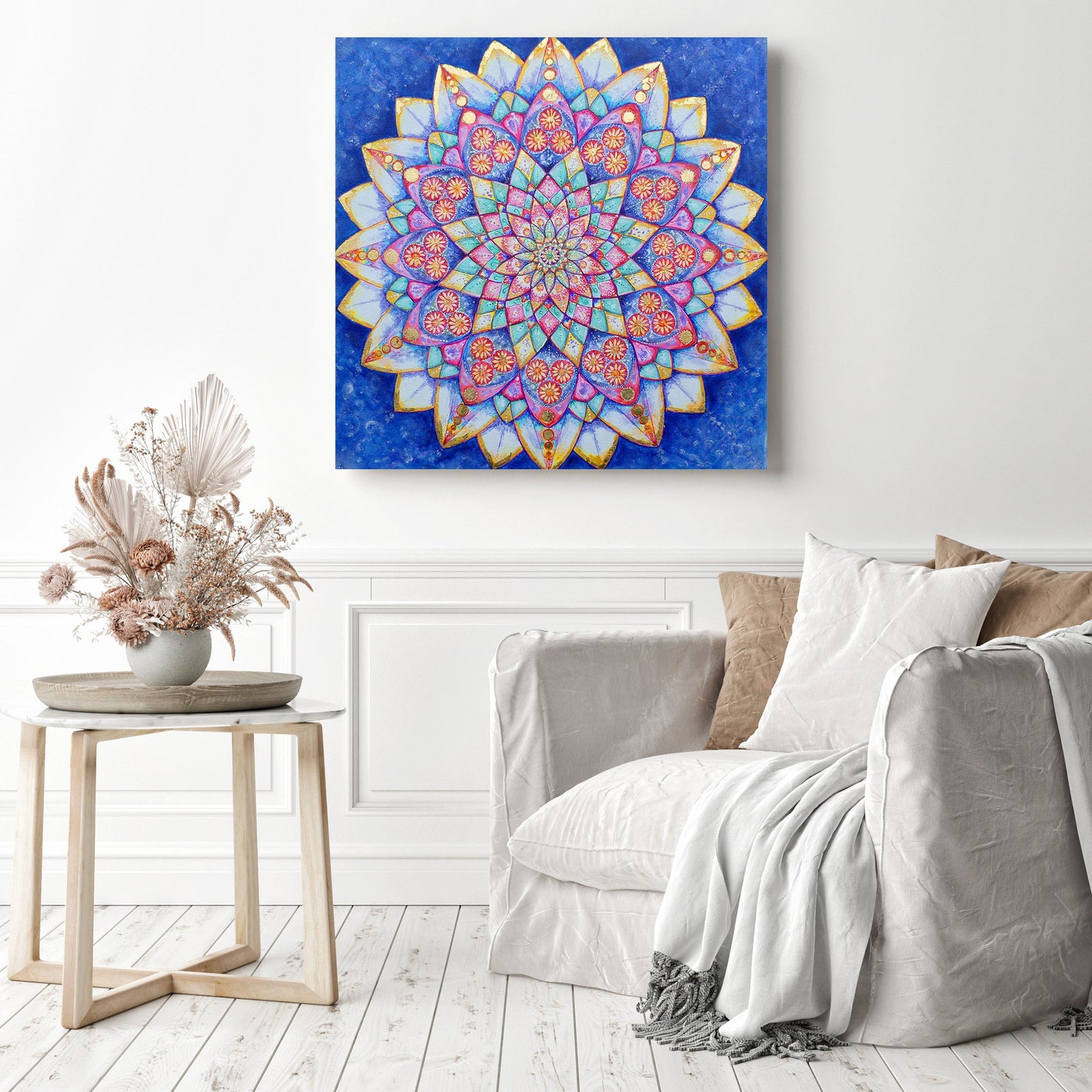 Mandalas Zen | Diamond Painting Displayed as Home Decor