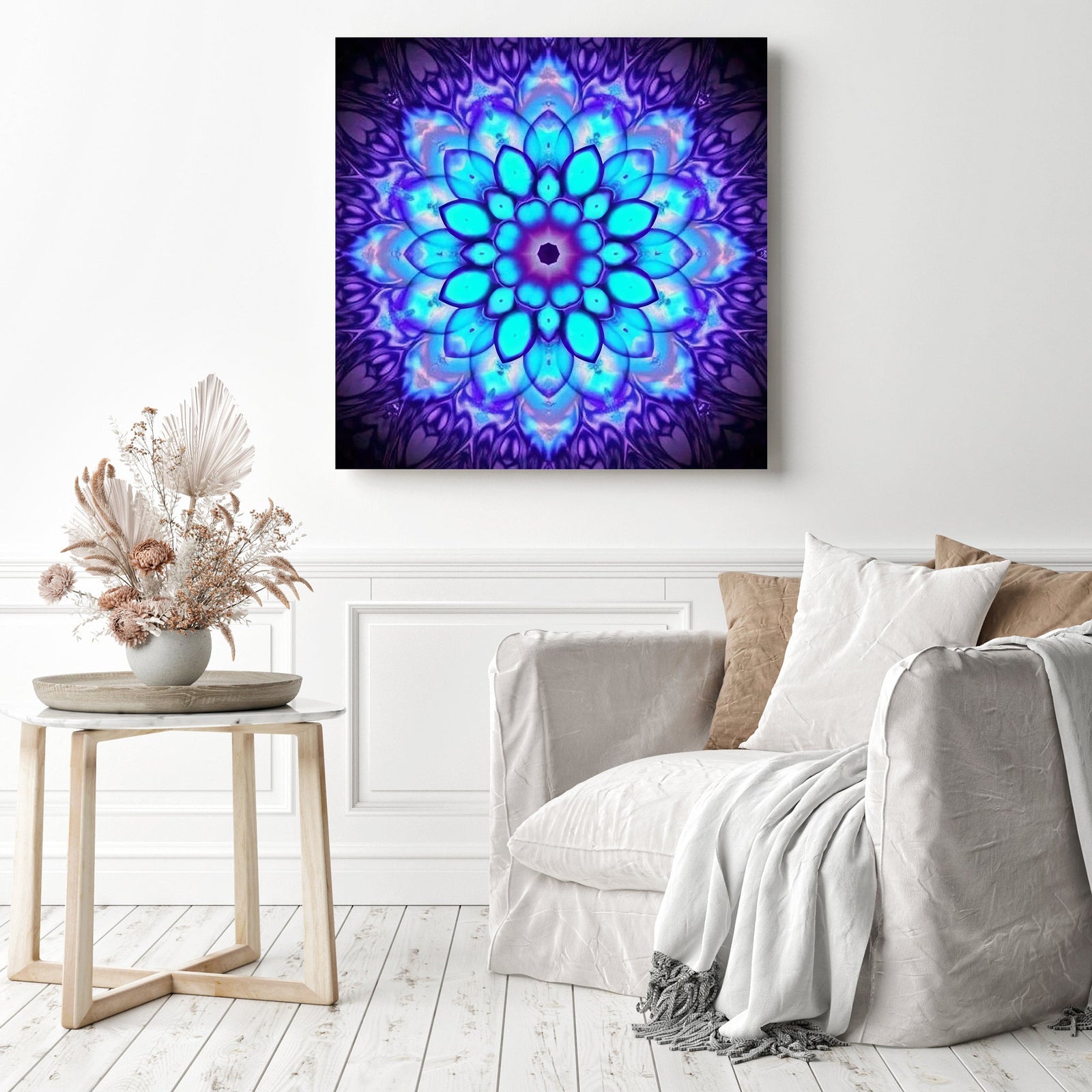 Mandalas Bloom | Diamond Painting Displayed as Home Decor