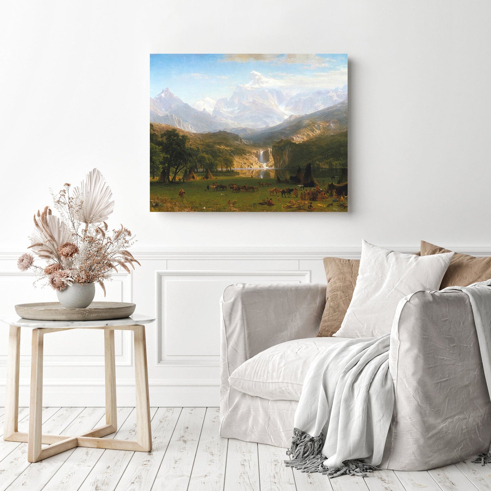 Rocky Mountains | Diamond Painting Displayed as Home Decor