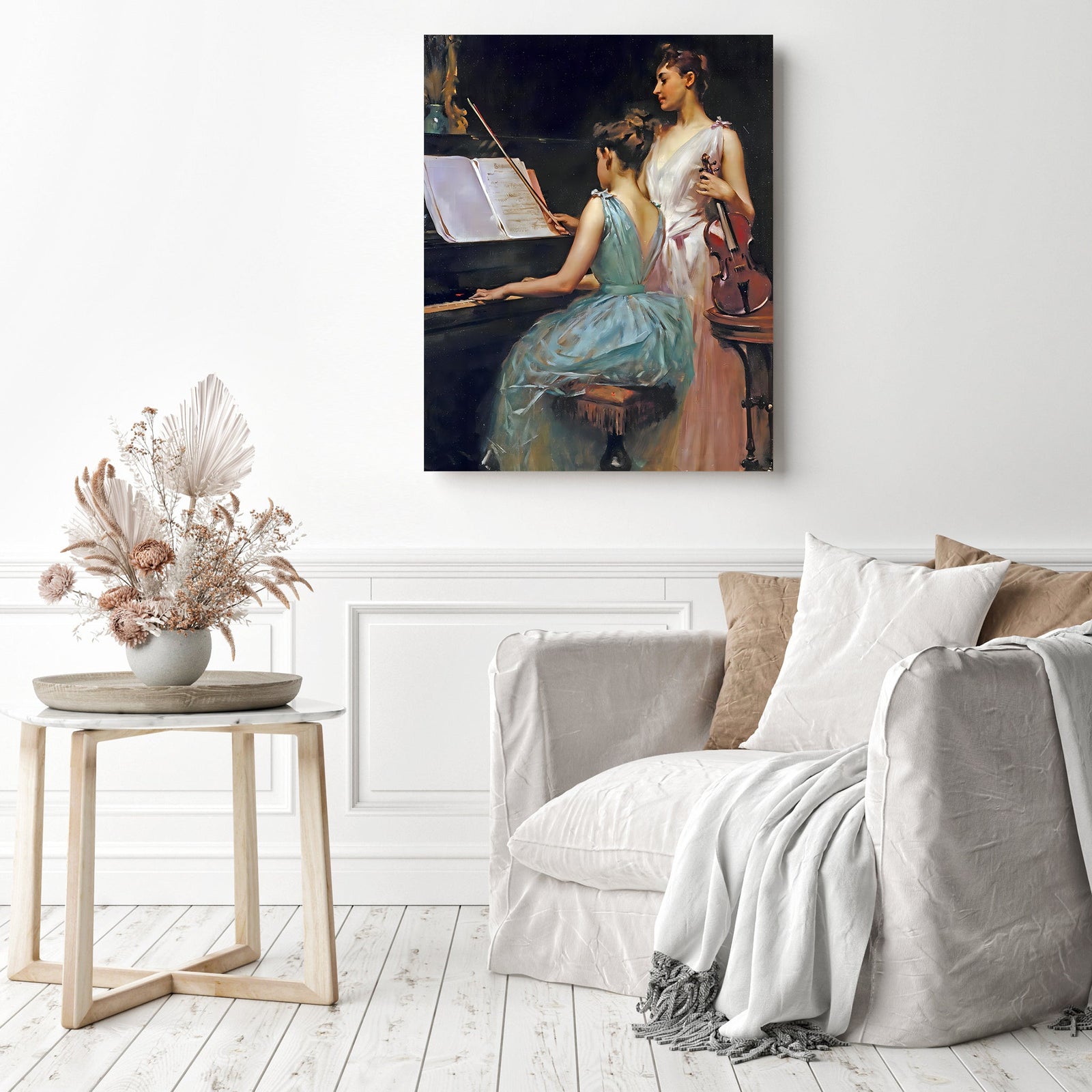 The Sonata | Diamond Painting Displayed as Home Decor