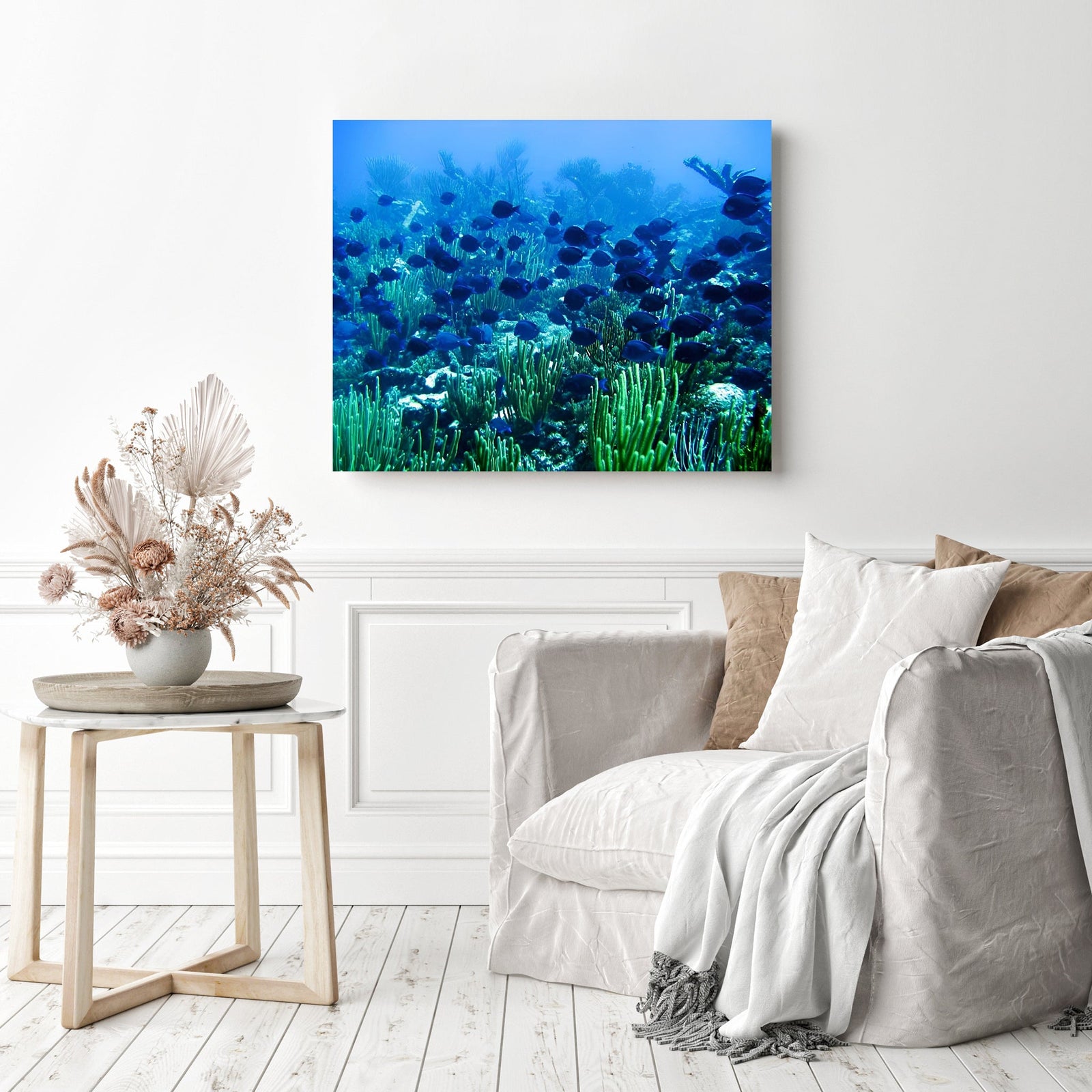 Under the Ocean | Diamond Painting Displayed as Home Decor