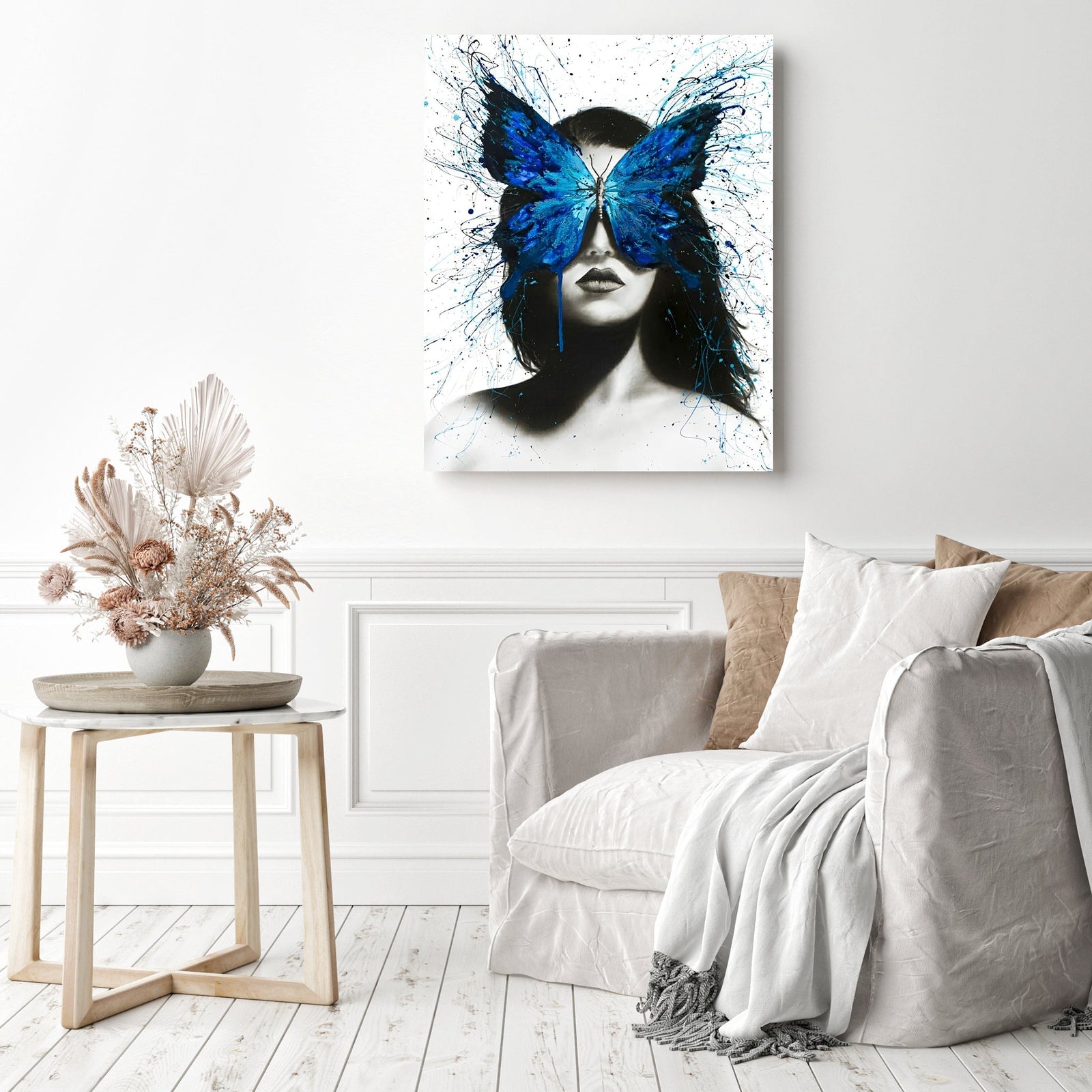 Butterfly Mind | Diamond Painting Displayed as Home Decor