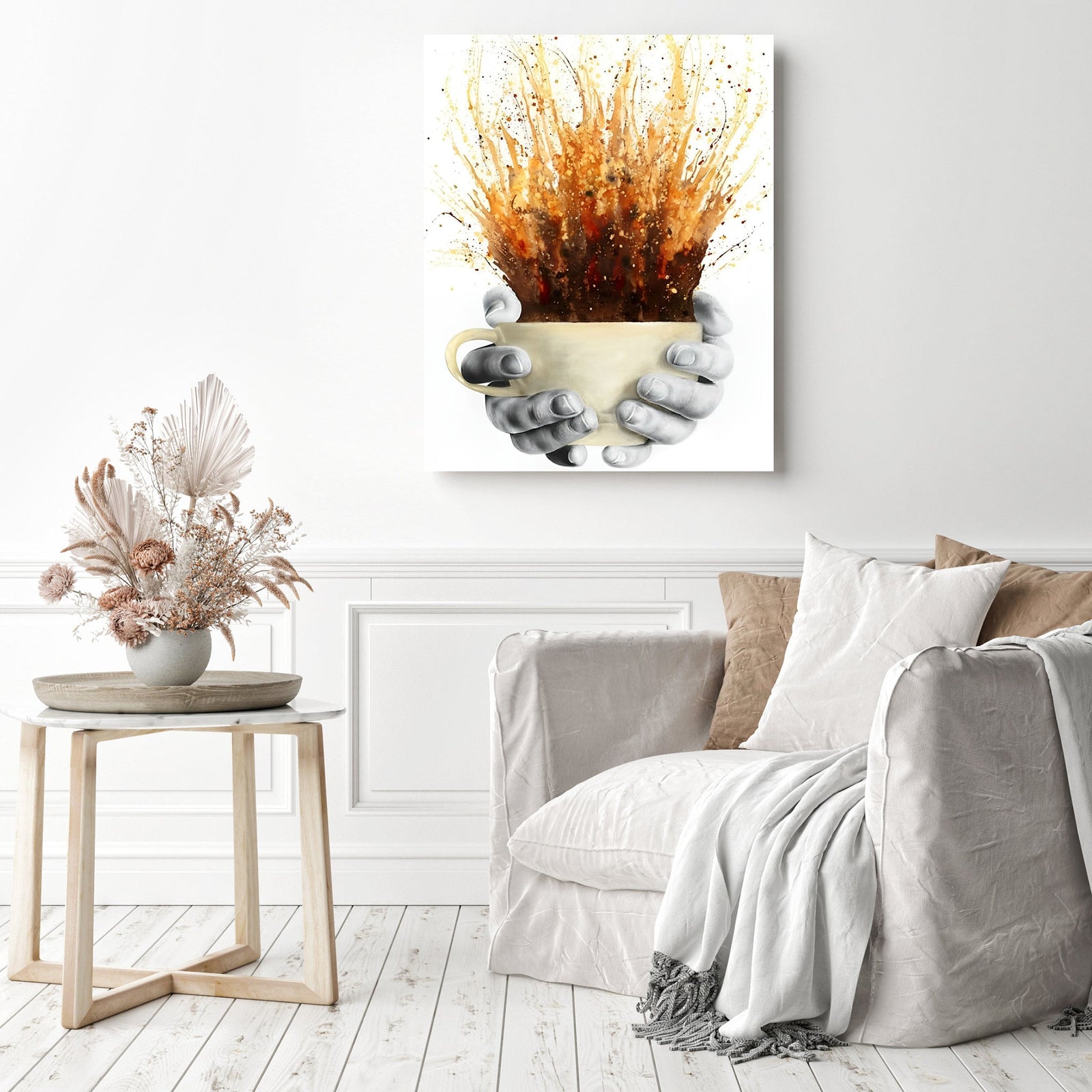 Coffee Coffee Coffee! | Diamond Painting Displayed as Home Decor