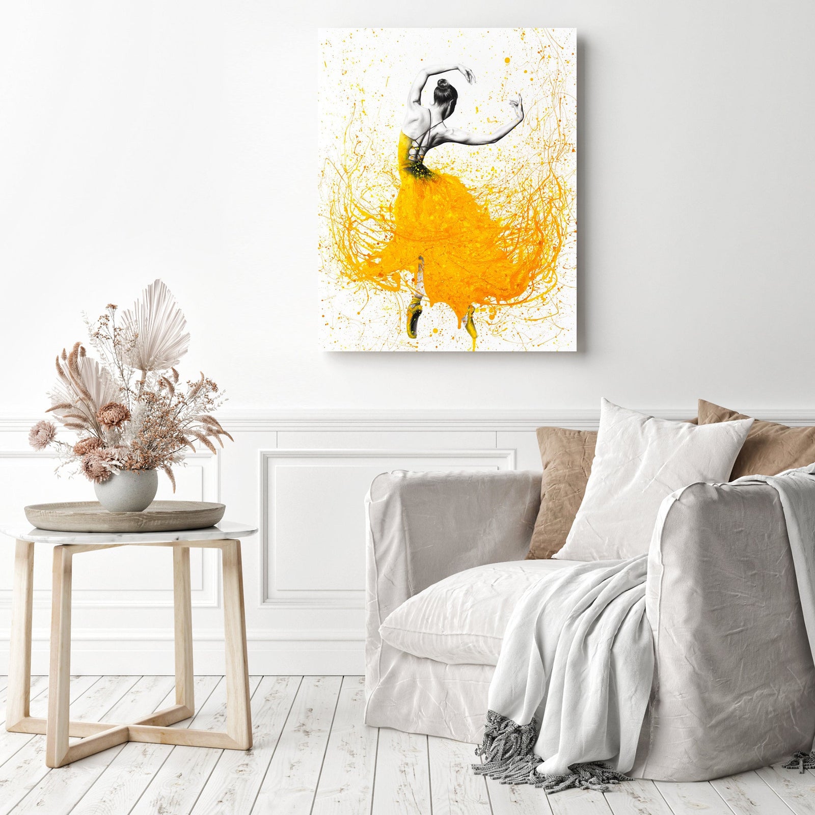 Daisy Dance | Diamond Painting Displayed as Home Decor